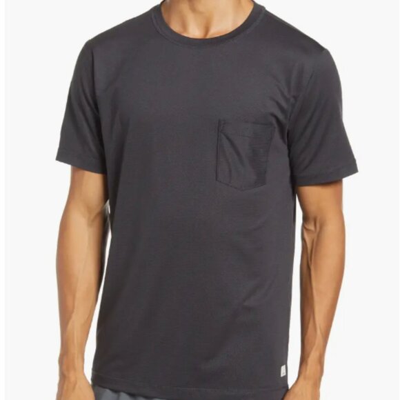 Vuori Men's Black Tradewind Short Sleeve Performance Tee Gym Casual - Picture 1 of 5